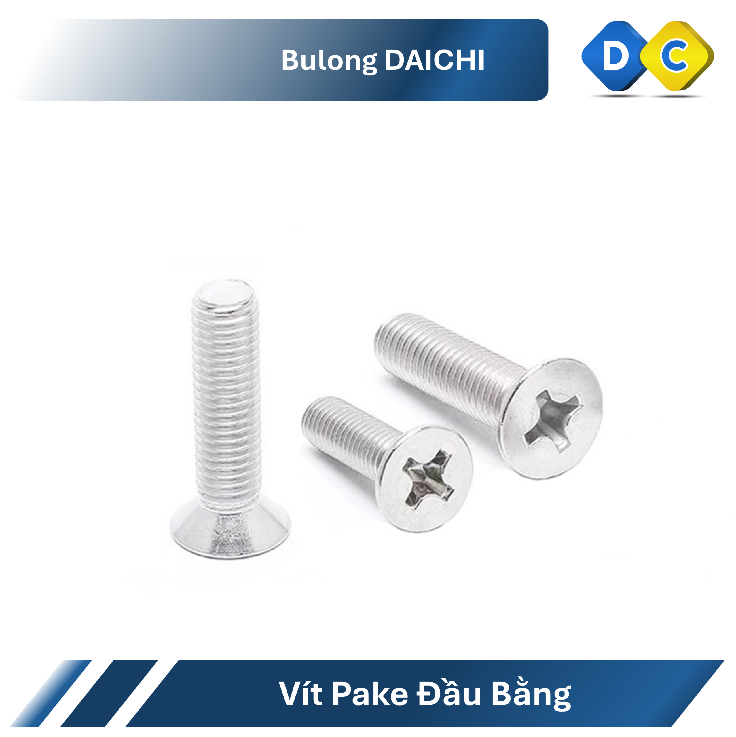 VÍT PAKE ĐẦU BẰNG THÂN BULONG DIN 965