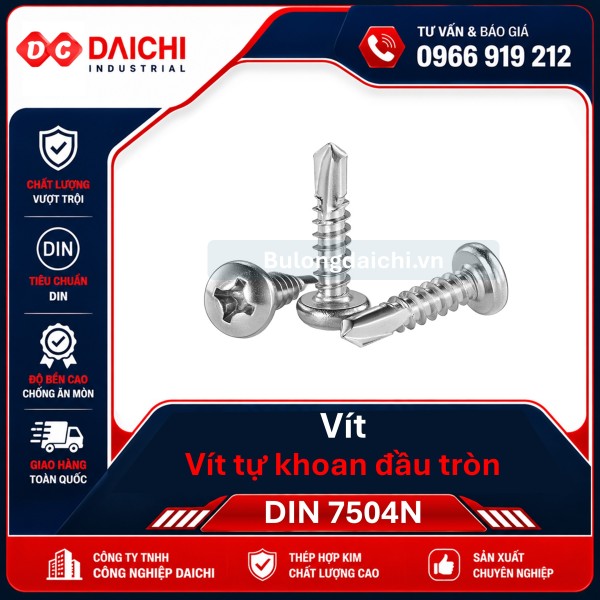 Bu Lông Inox Lục Giác Chìm Đầu Cầu DIN 7380