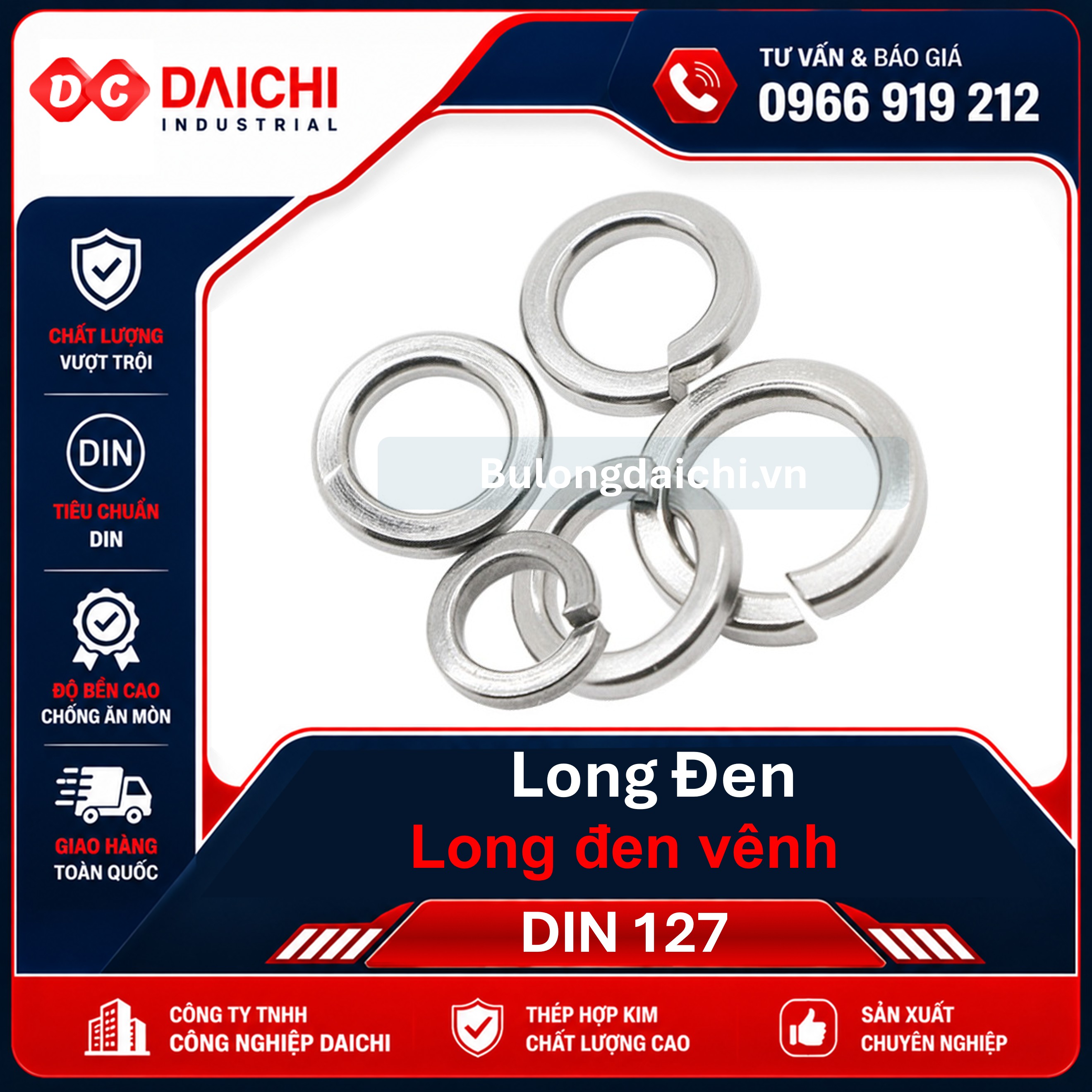 Long Đen Vênh Inox DIN 127 Giá Tốt | DAICHI