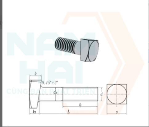 ANSI / ASME B 18.2.1 – 2012 – Bu lông đầu vuông