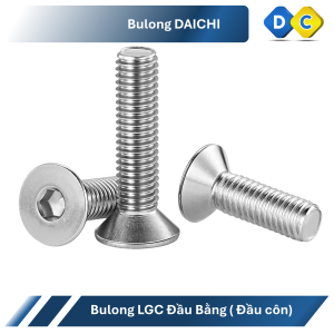 Cận cảnh đầu bằng bulong DIN 7991