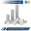 Chi tiết ren bulong lục giác ngoài inox 201