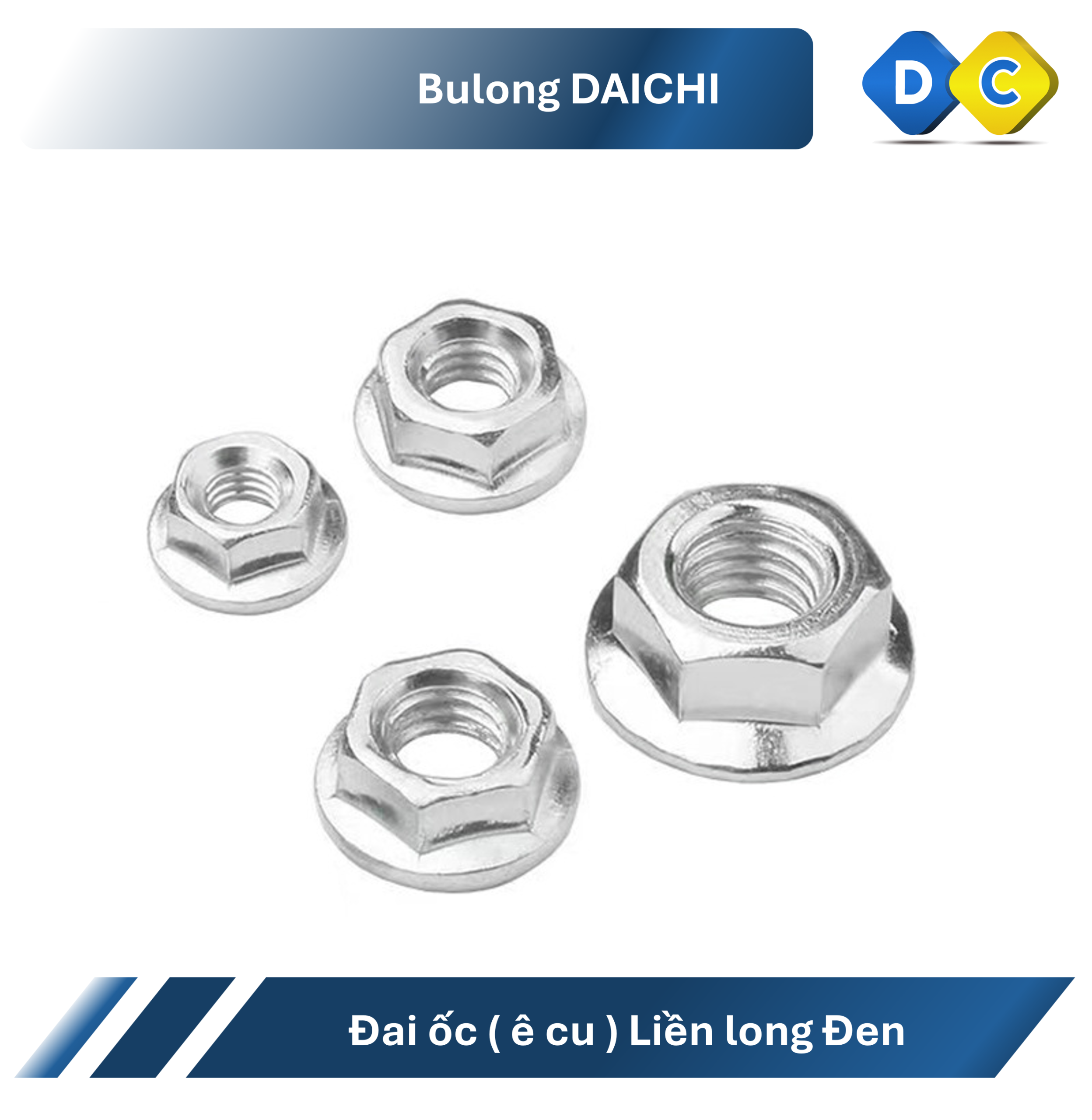 đai ốc bích inox 201 din 6923