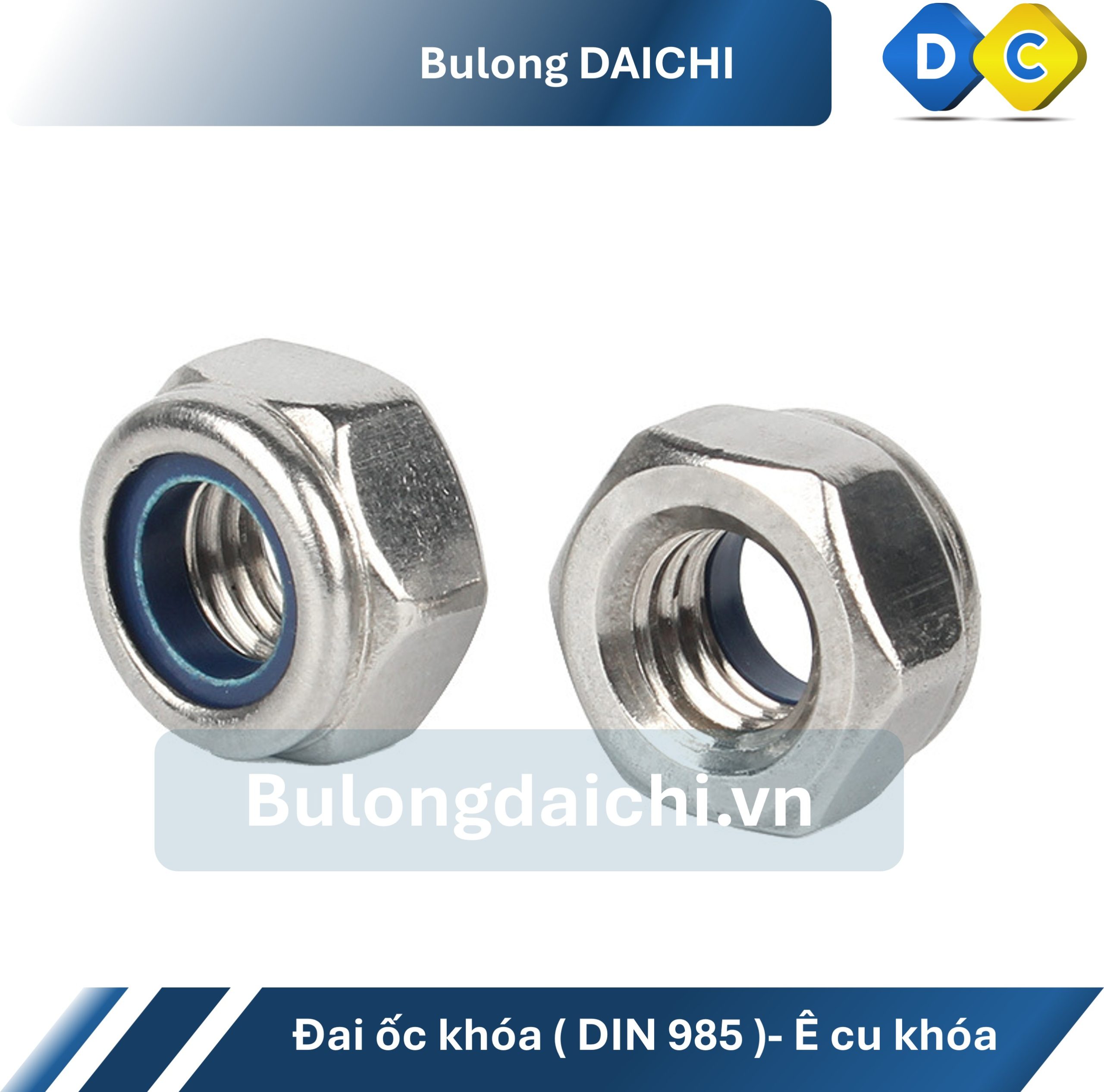 Đai Ốc Khóa DIN 985 Inox 201