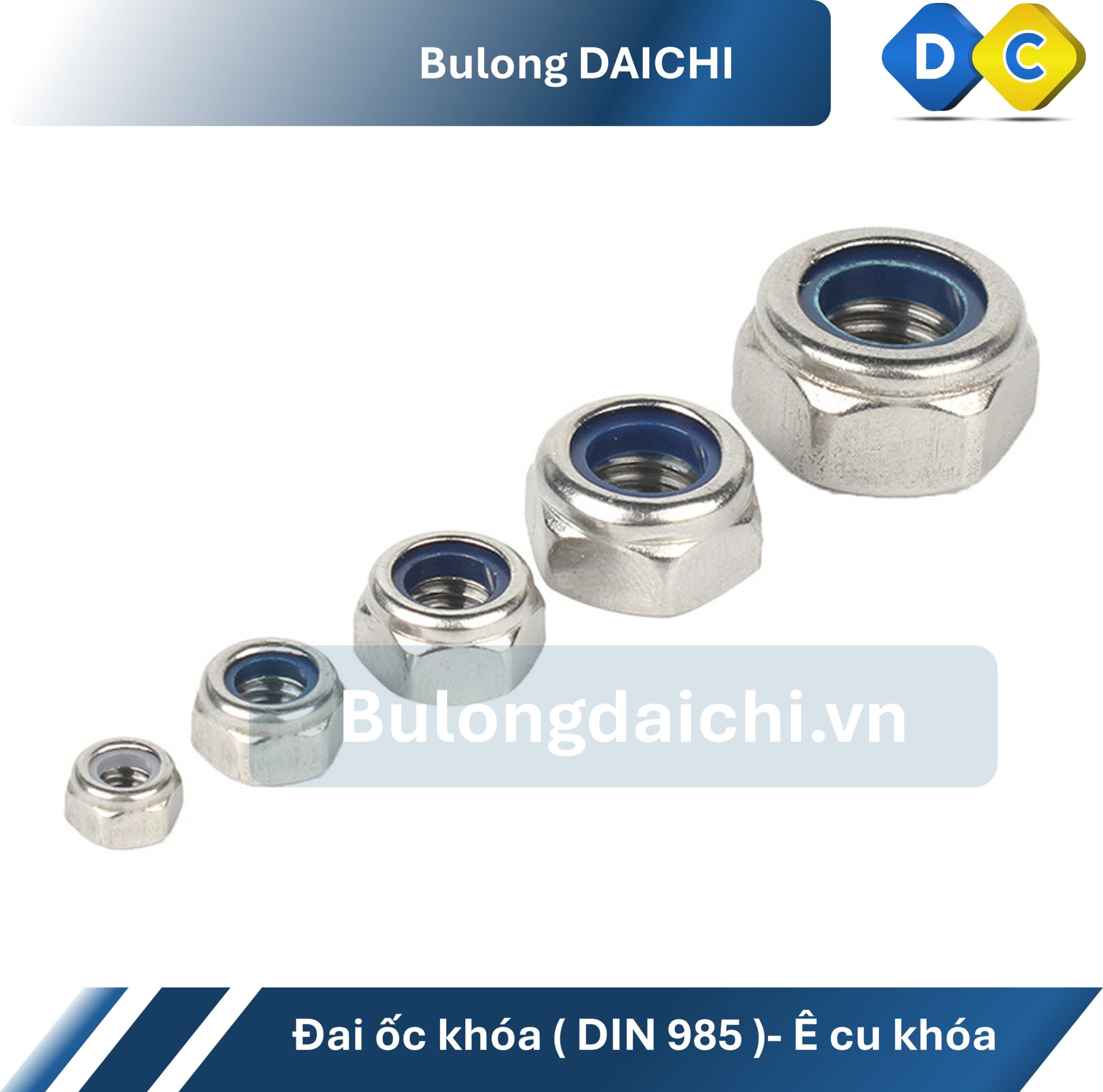 đai ốc khóa nylon inox