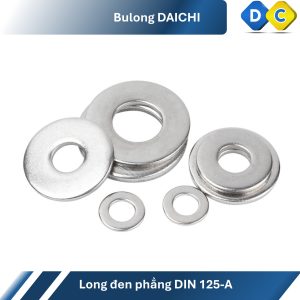 long đen phẳng din 125-a inox 201