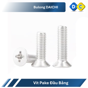 vít pake đầu bằng din 965 inox 201
