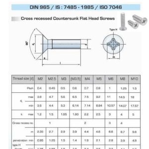 vít din 965 inox cơ khí